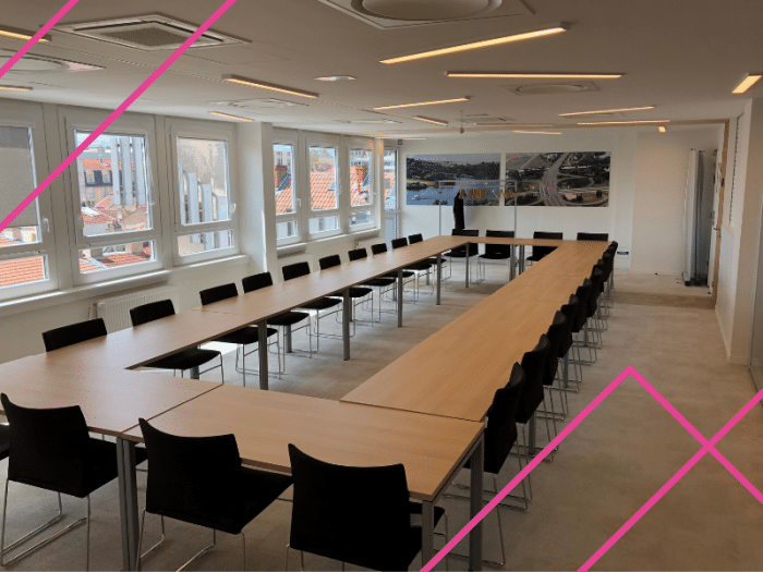 Salon Augeard – salle événementielle 70m² à Metz en configuration théâtre, jusqu'à 50 personnes